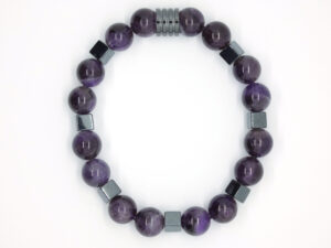 Armband met amethist natuurstenen
