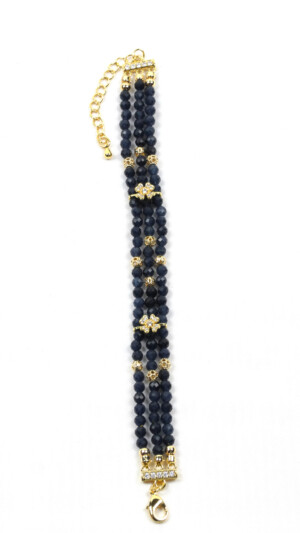 Armband met blauwe saffier