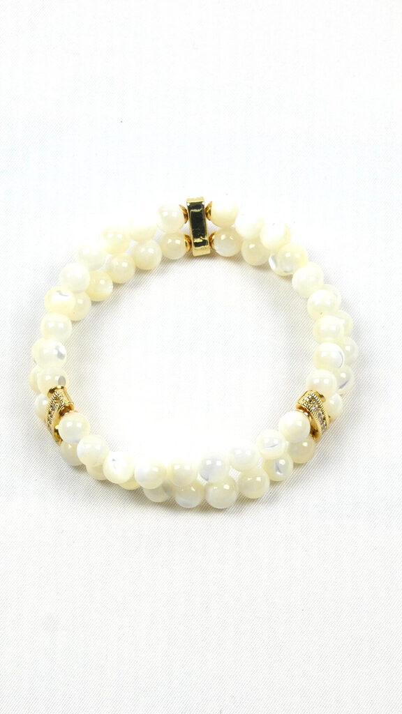 Armband van natuurlijk paarlemoer