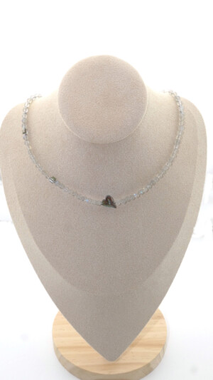 Halsketting met labradoriet edelstenen